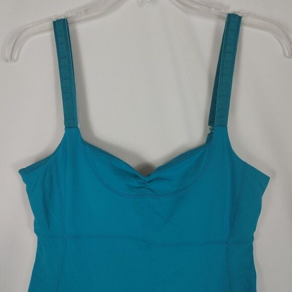 Lululemon Athletica Multi Way Tank Top Ruched Teal - Picture 2 of 8